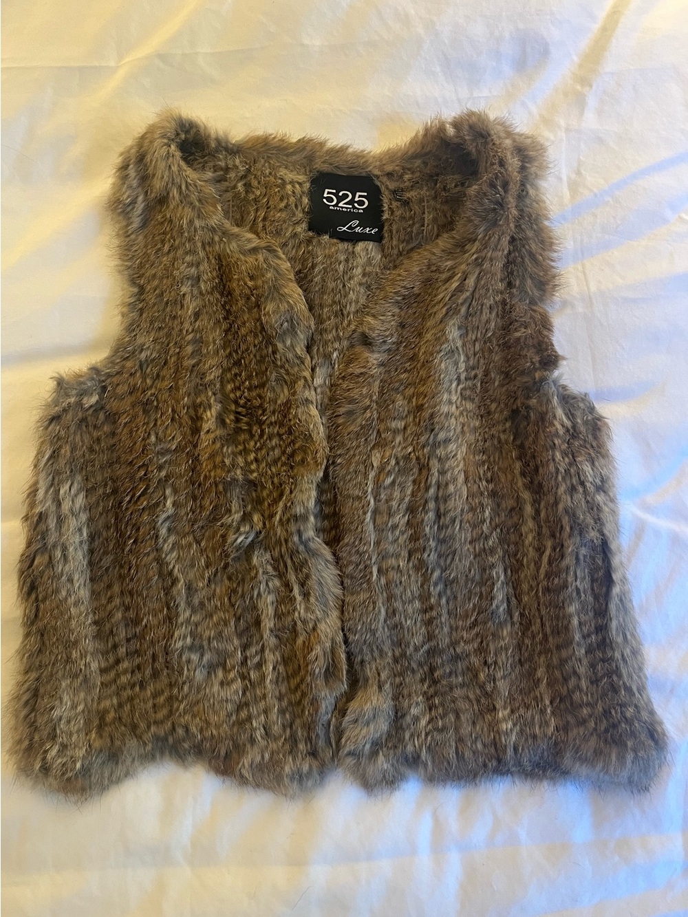 525 America Faux Fur Rabbit Vest